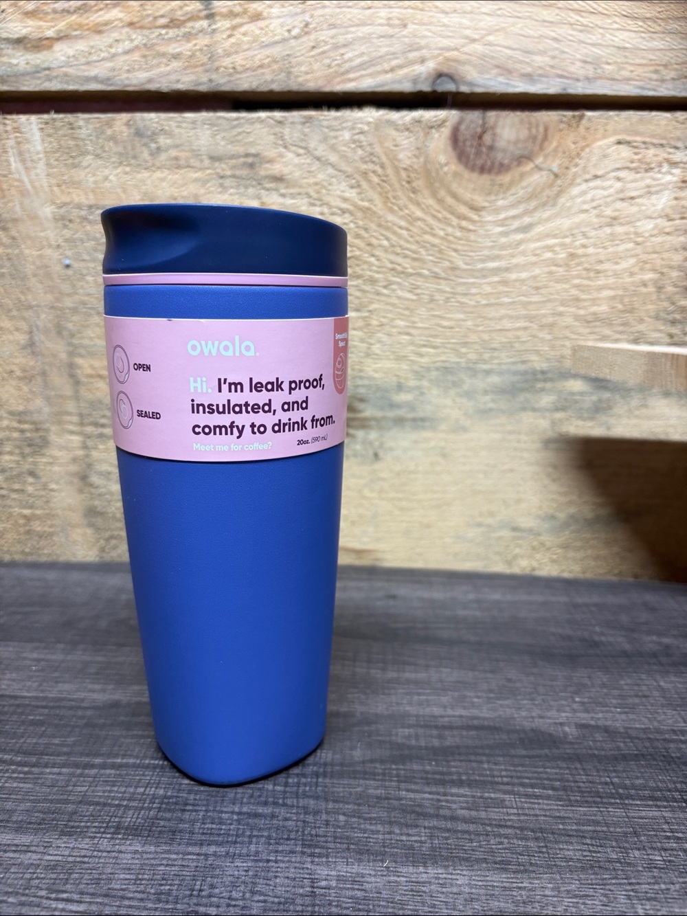 Owala SmoothSip Slider - 20 oz - Blue Jay